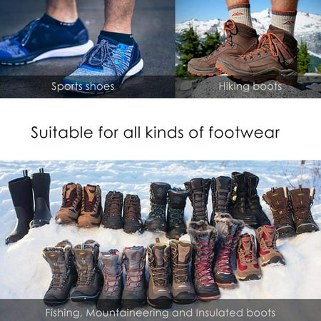Traction Cleats Crampons for Footwear with 19 Stainless Steel Spikes for Walking Jogging Hiking on Snow and Ice IPSXP Ice Snow Grips M//L//XL Climbing